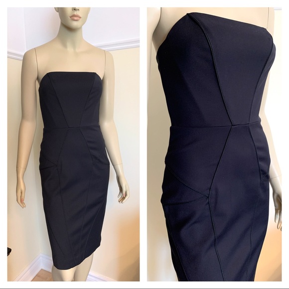 ANDY THE ANH Navy blue sexy bustier dress 0 - Picture 4 of 12